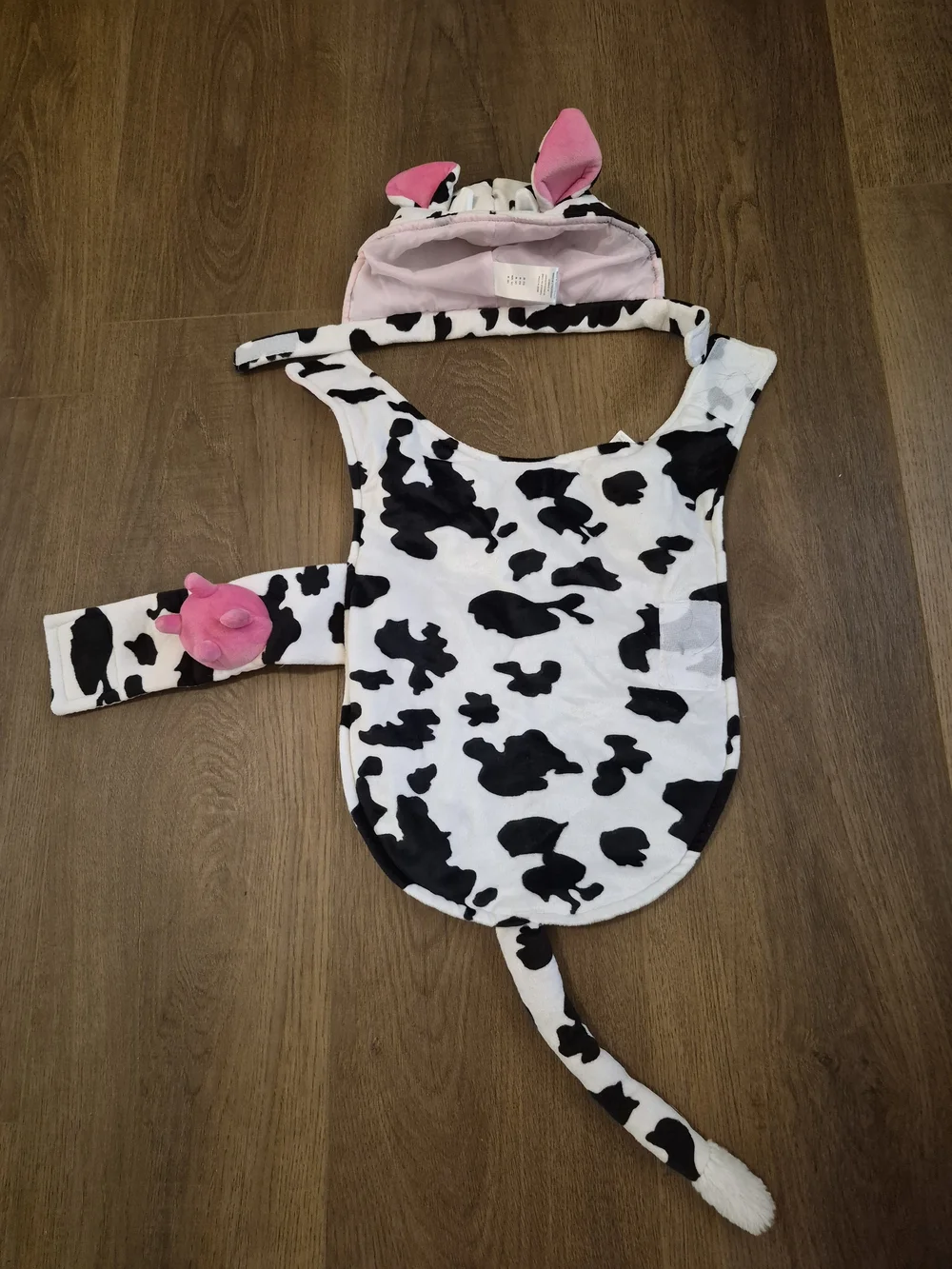 Cow Print Dpg Costume with Pink Ear Details